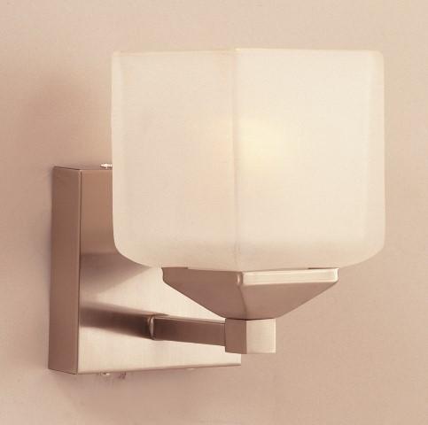 Edwards 4.5" Cube Frosted Glass 1-Light Wall Sconce